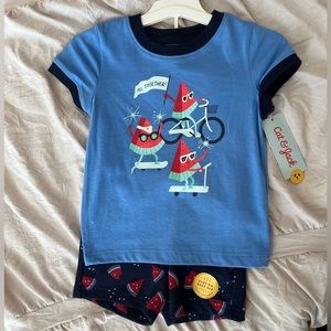 NWT Cat & Jack Unisex Summer PJ Set